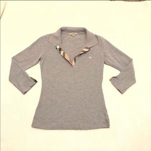 Grey Burberry Top